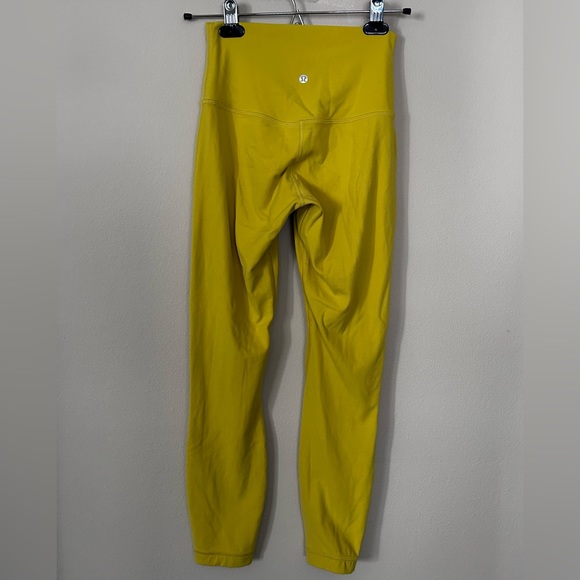 Lululemon Align Leggings 25” in Yellow Pear size 4 - Picture 8 of 9